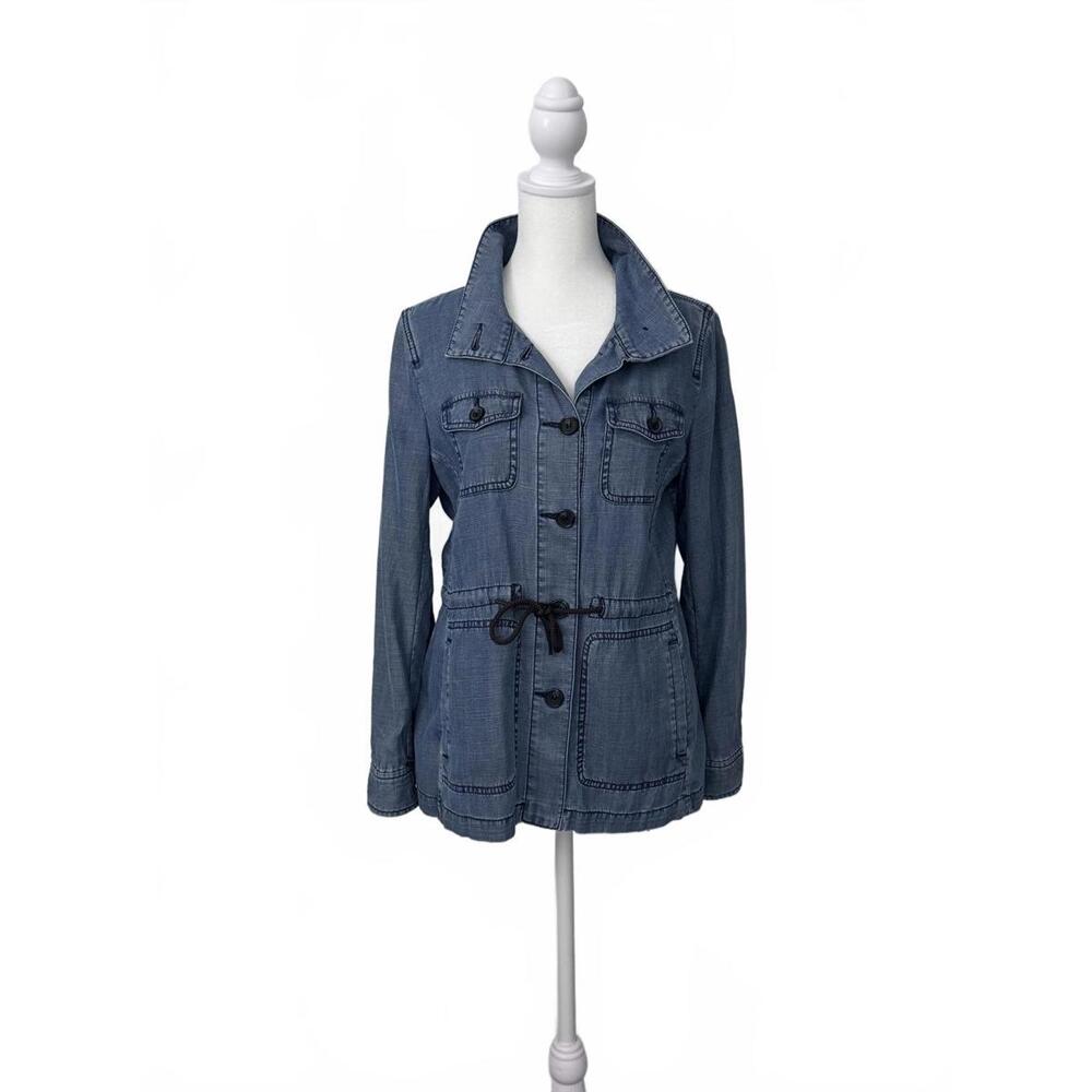 Talbots Denim Button Front Jacket NWOT Size Petite
